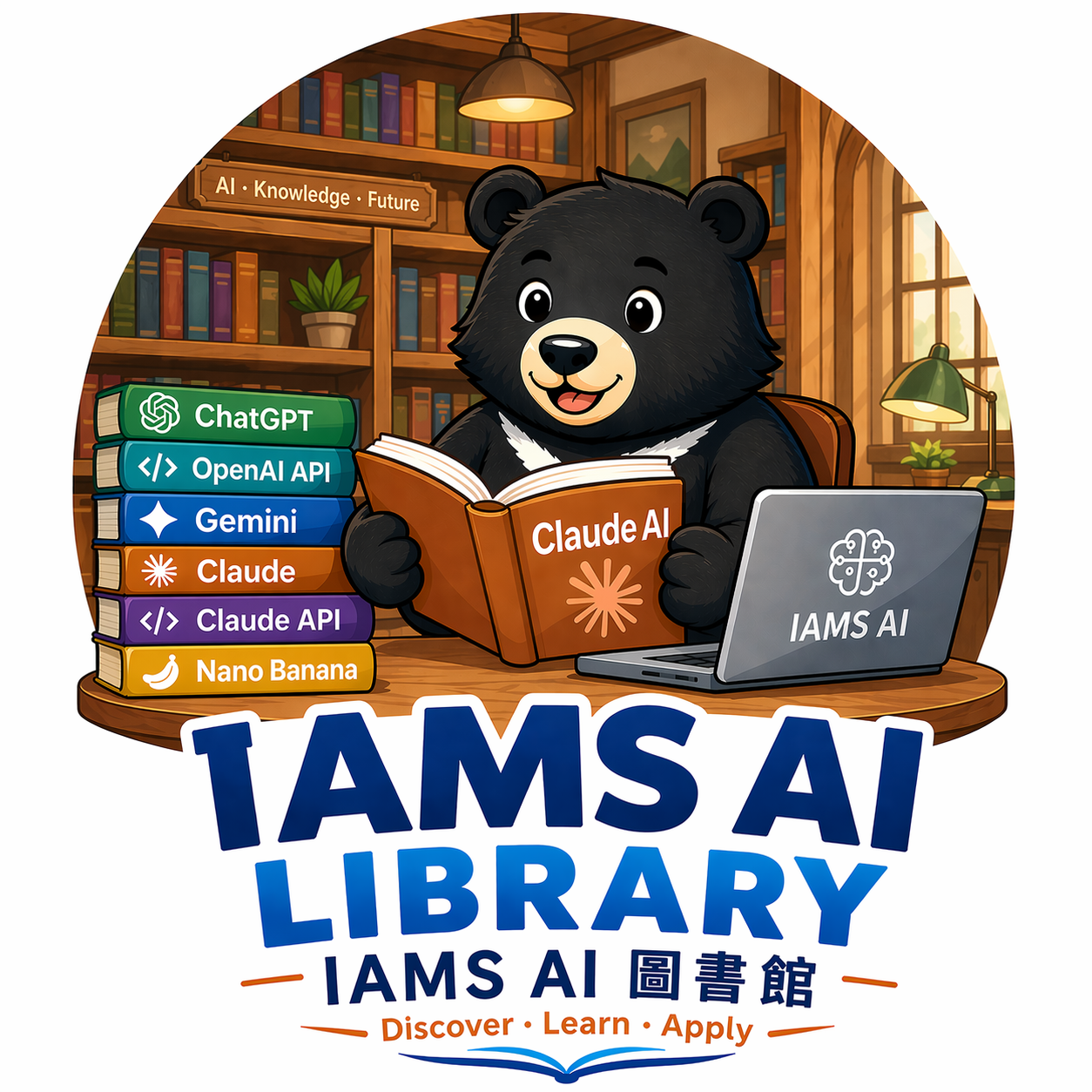 IAMS AI Library logo